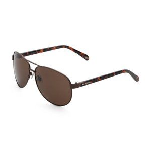 NWT FOSSIL Men's 63mm Sunglasses brown 161mn